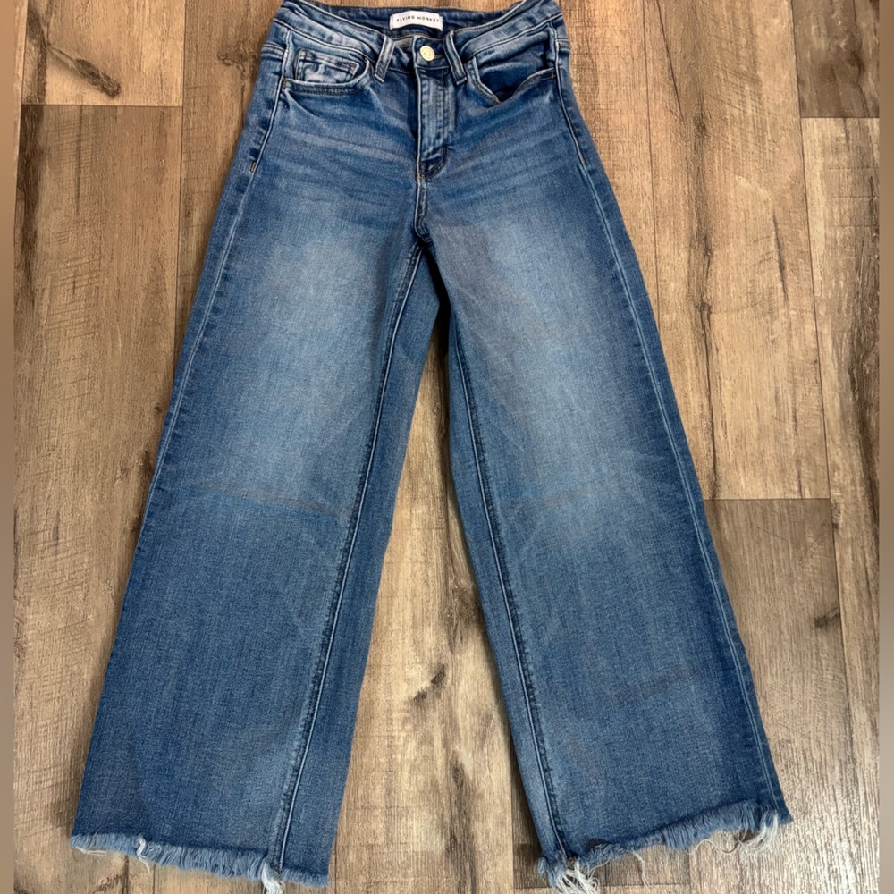 Flying Monkey Straight Leg Blue Jeans